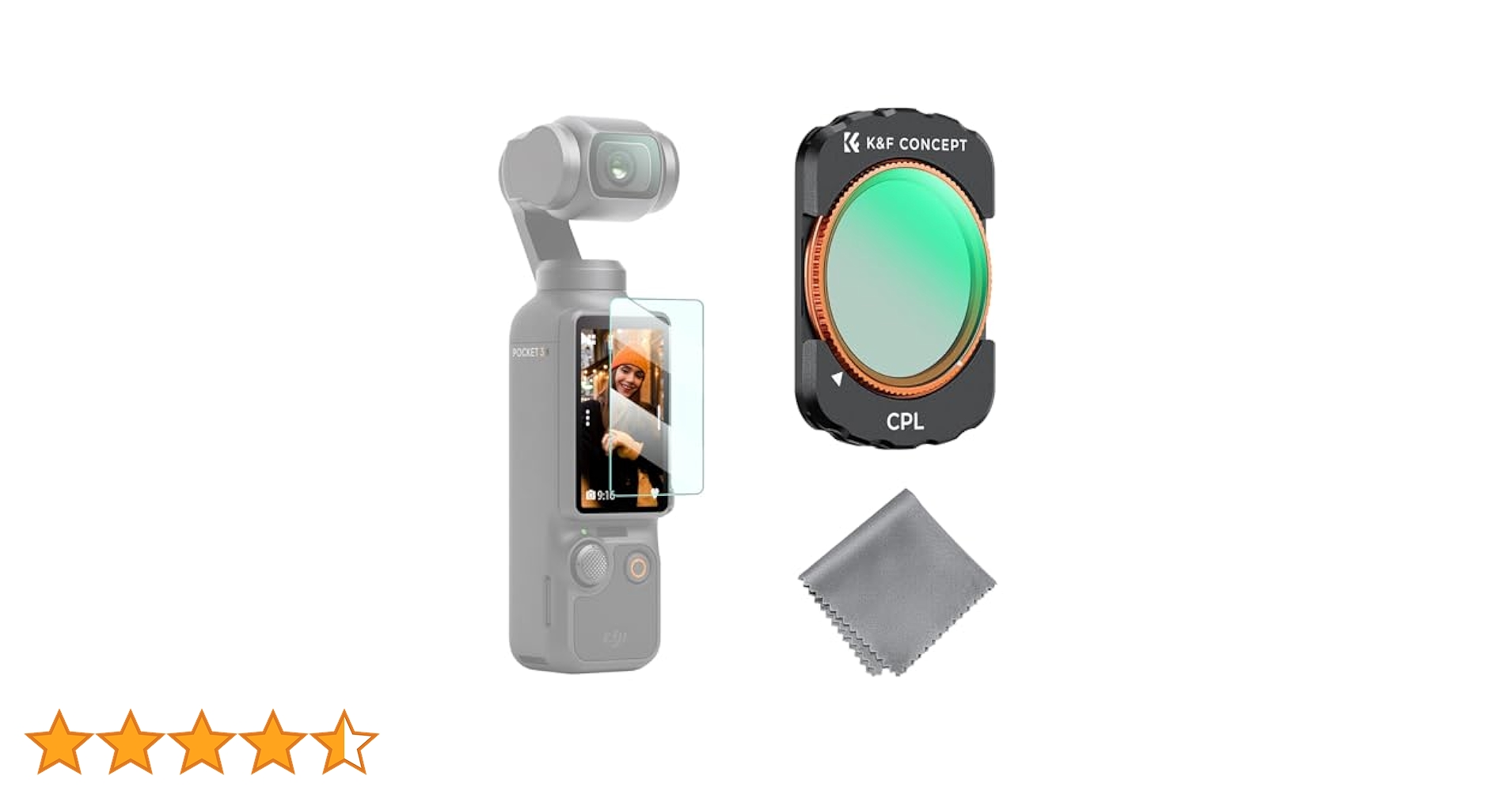 DJI OsmoPocket 3クリエイターコンボ広角レンズ、偏光フィルター付き DJI アクションカメラ Osmo Pocket 3 Creator Combo